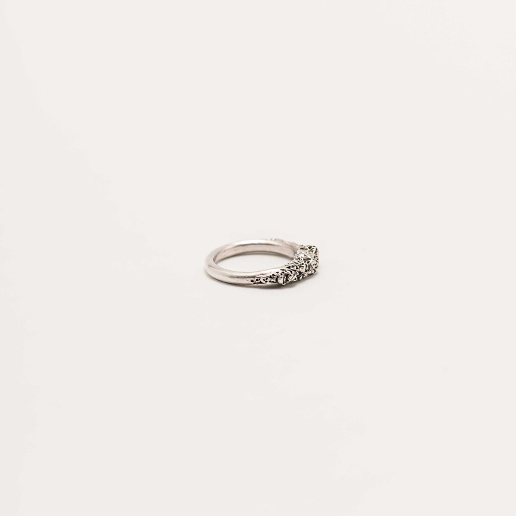 Corallo silver ring