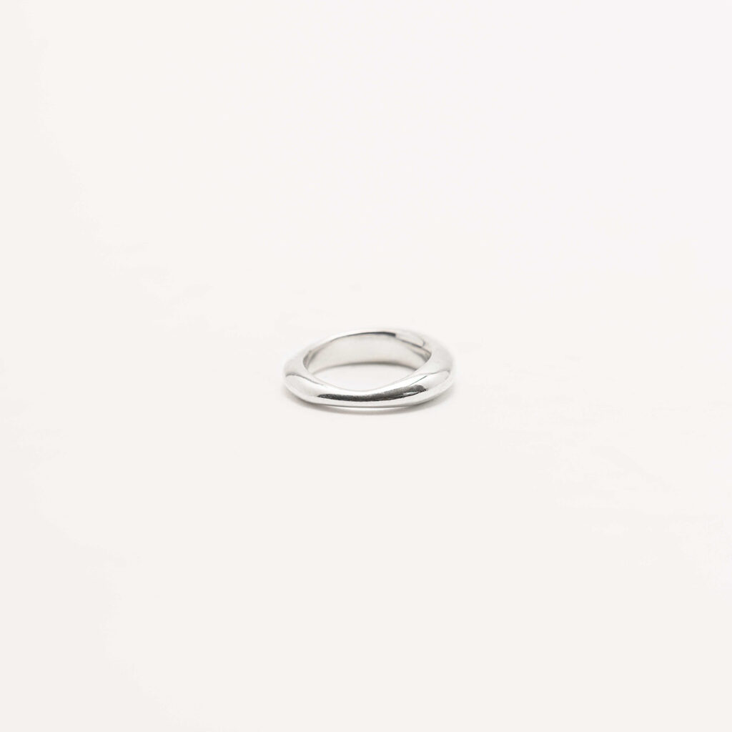 Irregular silver ring