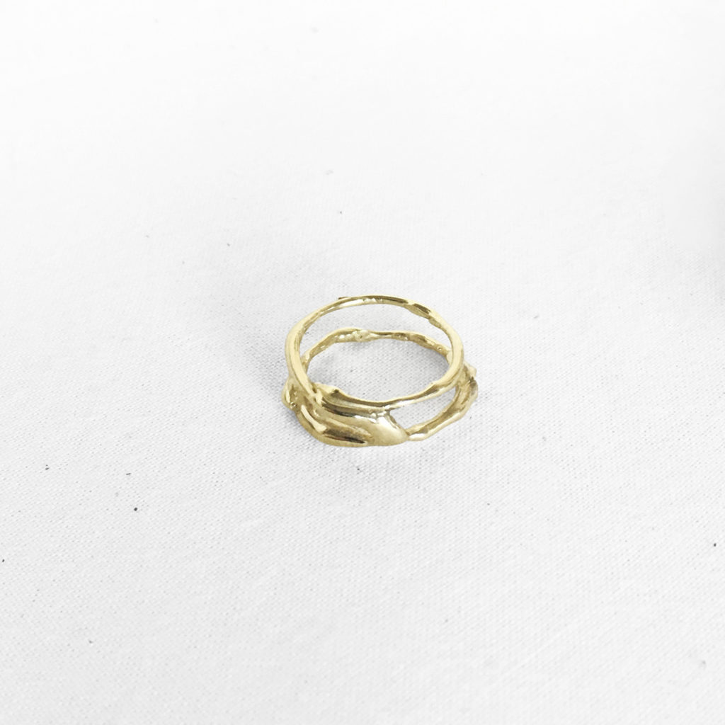 Fluida double ring golden