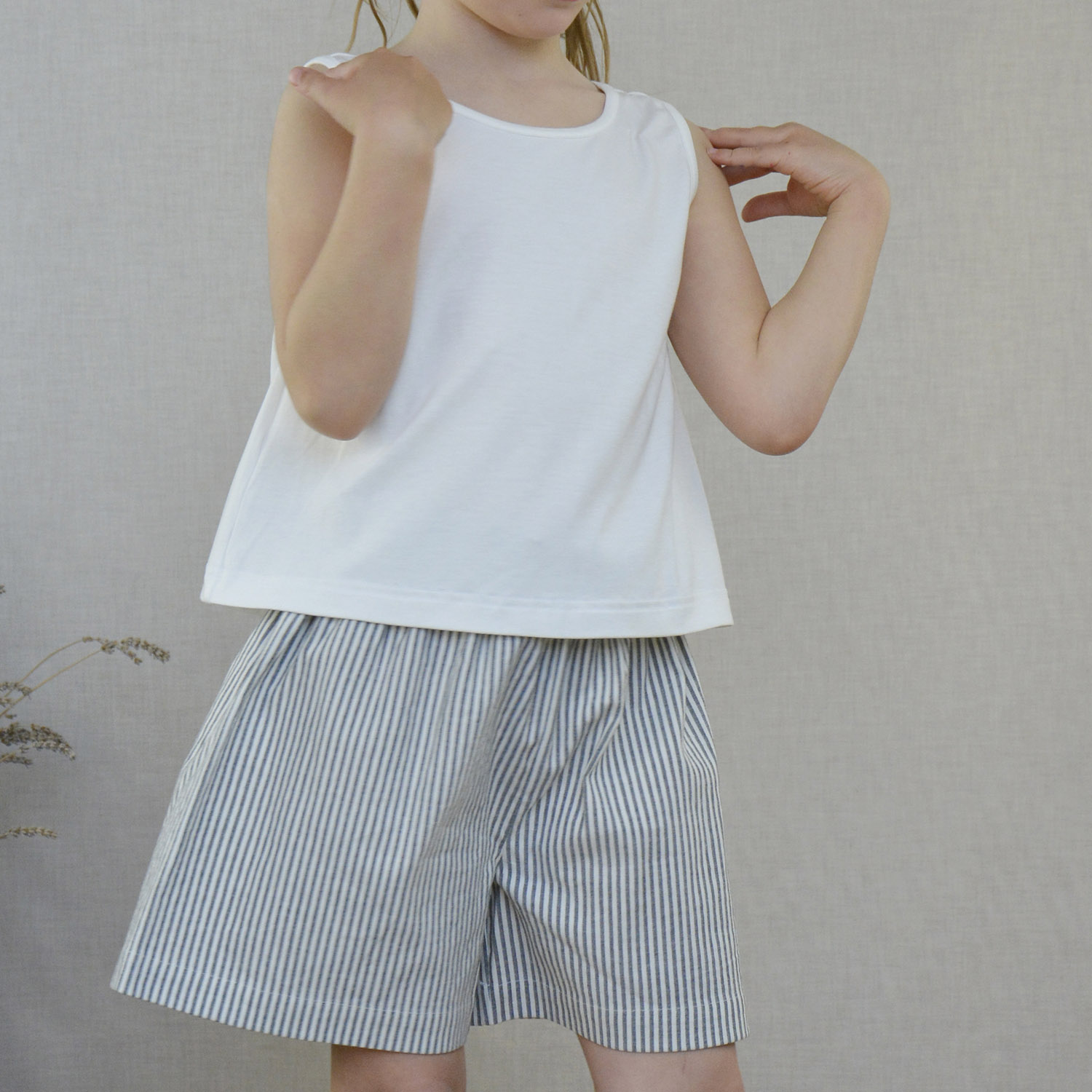 Annie Jeans striped shorts and Chiara top