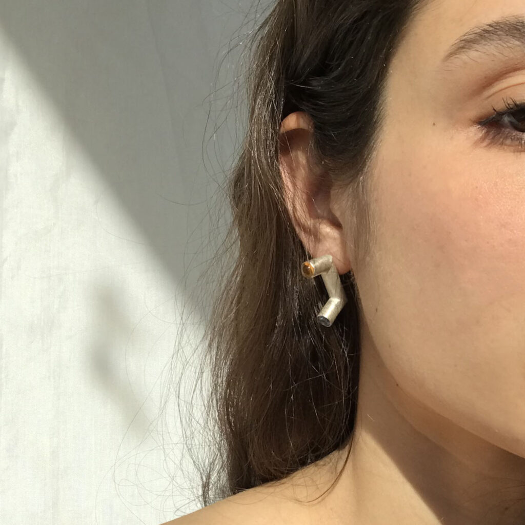 Silver tube III Spinel Citrine