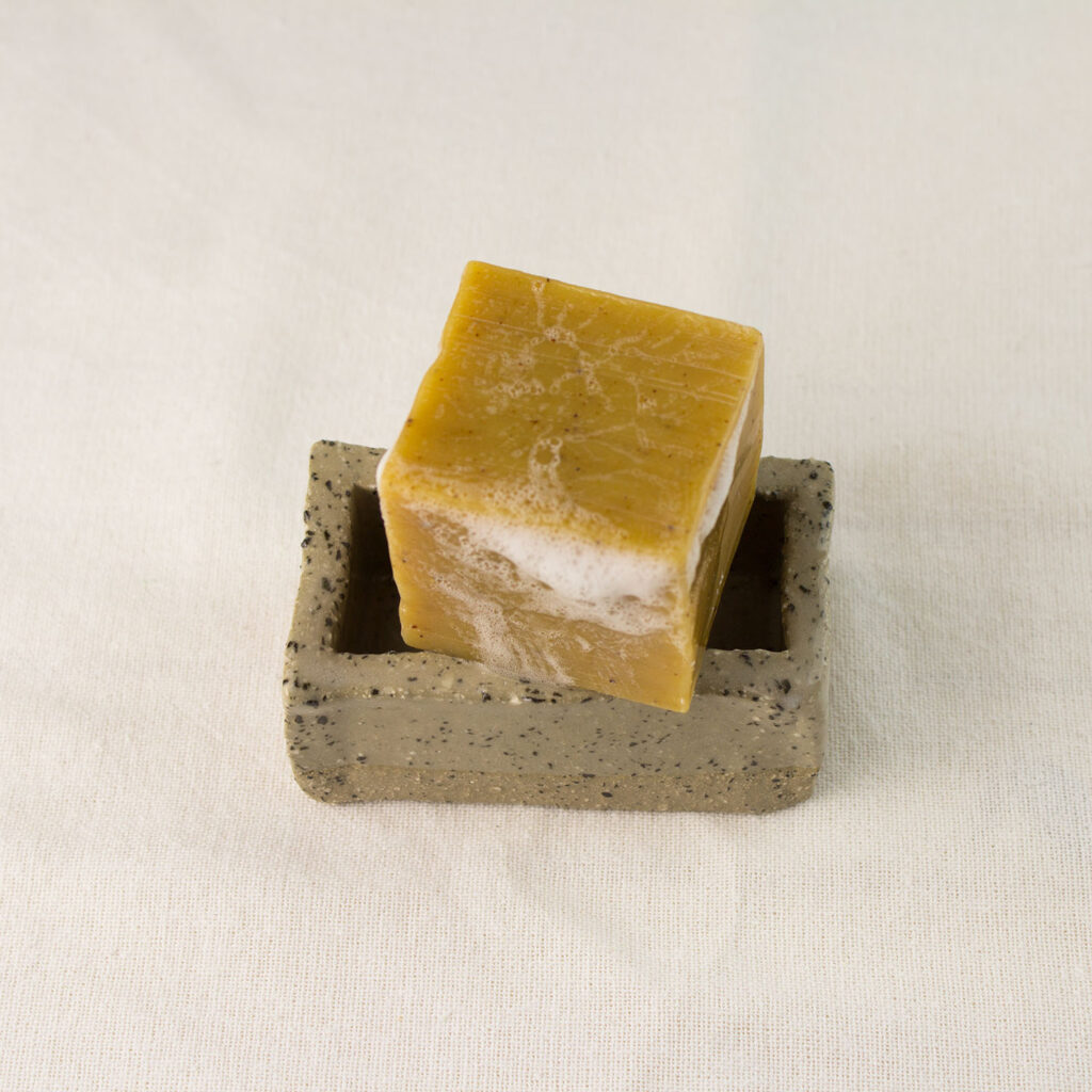 Brick soap dish stone