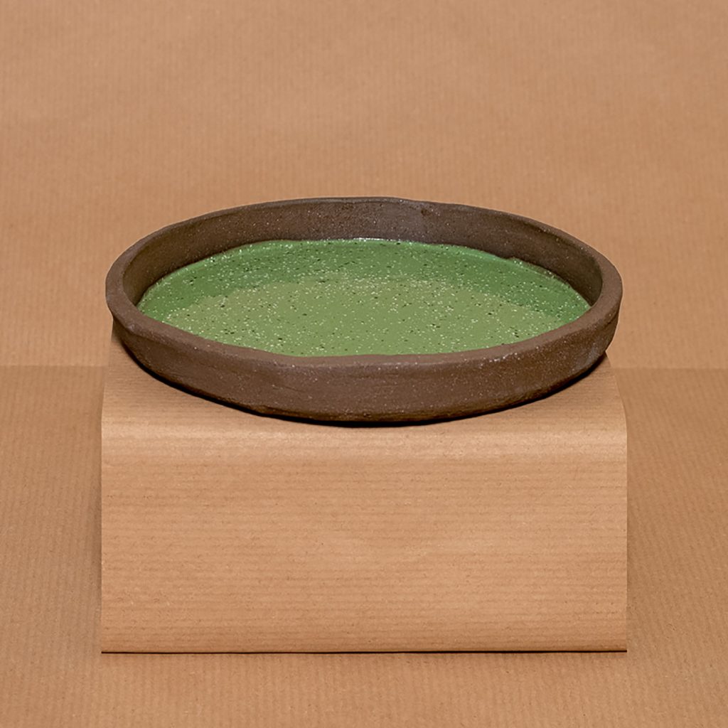 Kiwi green bowl and plate
