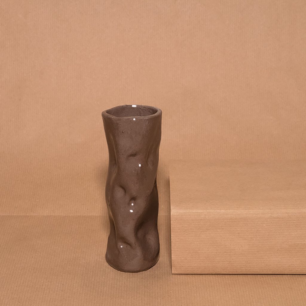 Dark clay vase