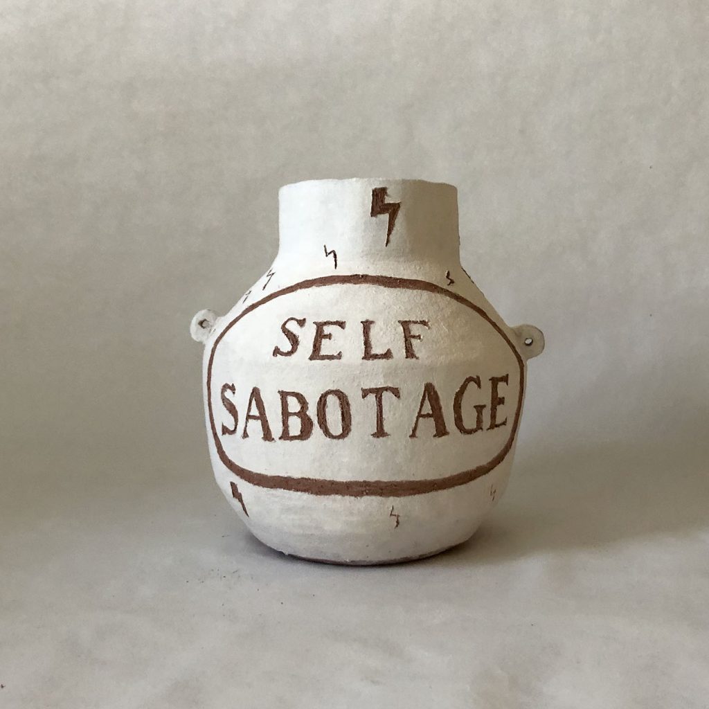 Self-Sabotage vase