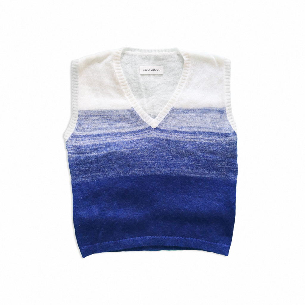 Blue wave vest