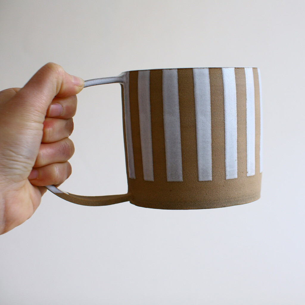 White Stripes Mug